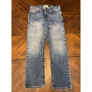 Ariat M4 Mens Relaxed Straight Leg Jeans Medium Wash Denim 33x32 |R1